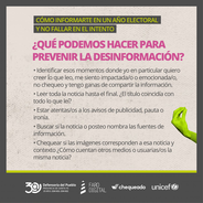 Campaña para prevenir la desinformación 