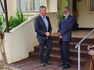Chief Ombudsman Peter Boshier and Vanuatu Ombudsman Hamlison Bulu