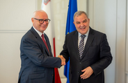 Parliamentary Ombudsman Judge Joseph Zammit McKeon (l.) with Hon. Anġlu Farrugia (r.)