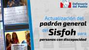 La Defensoría del Pueblo pide un aumento del presupuesto para la pensión Contigo a las personas con discapacidad