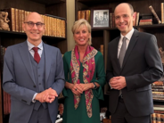 Secretary General Schwarz met UN High Commissioner Volker Türk (left) and the Permanent Representative of Austria to the UN, Ambassador Marschik (right) in New York