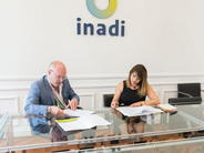 Victoria Donda y Jorge Henn en la rúbrica en las sedes del organismo nacional en la Ciudad Autónoma de Buenos Aires (Caba)