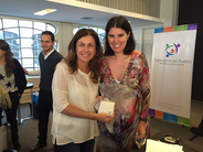 Analiía Isabel Colombo (Defensora de Niñas, Niños y Adolescentes) y Ulrike Grieshofer (Directora Ejecutiva del IIO)