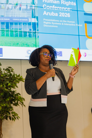Ms Bryson moderated one panel at the Aruba Human Rights Conference 2026