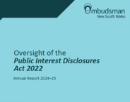 Annual report on PIDs in NSW out now