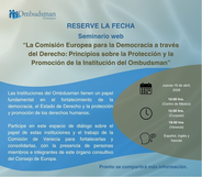 Seminario web sobre los principios del Ombudsman