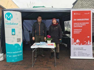 La Médiatrice de la Communauté germanophone et le collaborateur germanophone du Médiateur de la Wallonie et de la Fédération Wallonie-Bruxelles