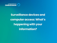 Commonwealth Ombudsman report available now