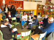 El defensor del pueblo visitanto el colegio Albolafia de Cordoba