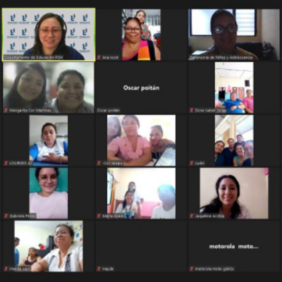 Participantes del taller virtual