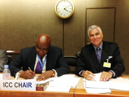 ICC Chair Mushwana and IOI President Walters signed MoU in Geneva