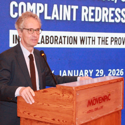 François Valérian, the Chair of Transparency International