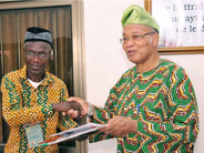 Président Andoche Amègnissè et Médiateur Joseph Gnonlonfoun