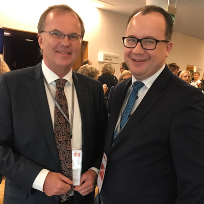 IOI Secretary General Günther Kräuter with the Polish Ombudsman Adam Bodnar