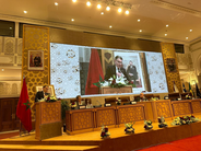 President Field providing a welcome address in the Opening Ceremony