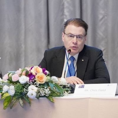 IOI President Chris Field PSM providing a presentation to members of the Asia Region meeting.