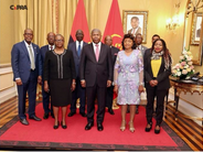 AOMA members welcomed by Angolan president