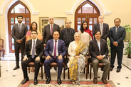 Ms. Ayesha Hamid (Ombudsman Punjab) and Mr. Kaiser Saleem (Secretary) along with participants of the International Internship Programme 2026