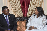 Le Médiateur du Faso avec le Représentant Résident du Programme des Nations Unies pour le Développement (PNUD)