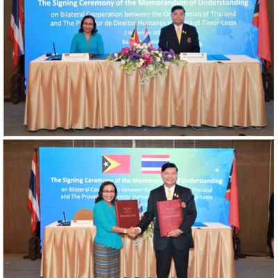 Signing of MOU between Ombudsman Thailand and Ombudsman Timor-Leste