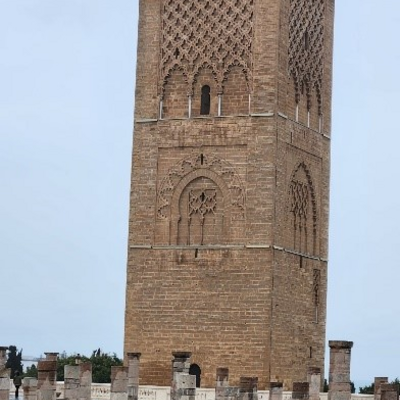 The Hassan Tower in Rabat, Morocco.