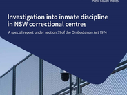 NSW Ombudsman investigated inmate discipline in NSW correctional centres