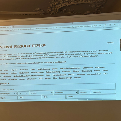 The UPR tool provides an up-to-date status of the implementation of the human rights recommendations in Austria at all times