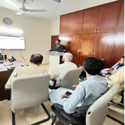 Staff participates in training program