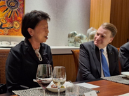 Chairperson of the National Human Rights Commission Thailand, Pornprapai Ganjanarintr, and IOI President, Chris Field PSM.