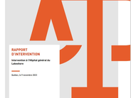 Le rapport d'intervention est disponible