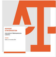 Le rapport d'intervention est disponible