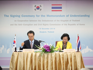 MOU extension signing ceremony between Korea and Thailand