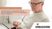 Pre-retirement leave of two public officers was denied