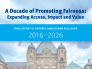 Departing Ontario Ombudsman Paul Dubé publishes his final report