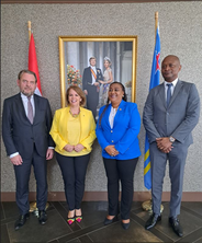 f.l.t.r: Mr van Zutphen, Ms Wever-Croes, Ms Mossel and Mr Concincion