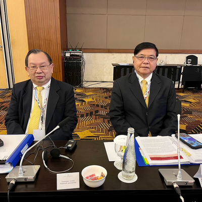 f.r.t.l: Chief Ombudsman Suwansujarit with Ombudsman Saicheua