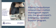 Alberta Ombudsman own motion investigation report