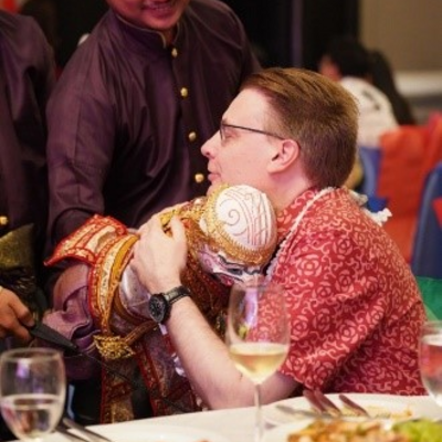 IOI President, Chris Field PSM at the formal farewell dinner.