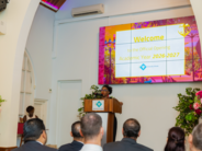 Mrs. Bryson delivers a keynote speech at the University of Aruba