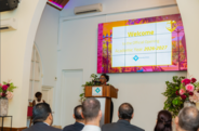 Mrs. Bryson delivers a keynote speech at the University of Aruba