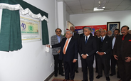Unveiling of the plaque of the commemorative postage stamp