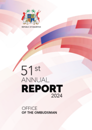 The 51st annual report of the Ombudsman of the Republic of Mauritius is out now