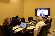Ms. Ayesha Hamid, Ombudsman Punjab along with Kaiser Saleem, Secretary, Office of the Ombudsman Punjab and Mr. Ahmad Yar Khan, Advisor (Research) attending the AOMA Capacity Building, virtually.