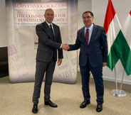 Ombudsman Dr. Ákos Kozma with the Chief Ombudsman of Turkey Mr. Şeref  Malkoç