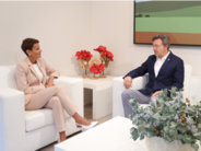 María Chivite, presidenta del Gobierno de Navarra y Patxi Vera, Defensor del Pueblo de Navarra