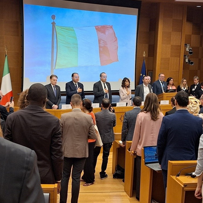 IOI President Chris Field PSM and senior delegates at the Opening Ceremony of the International Conference of Ombudsman.