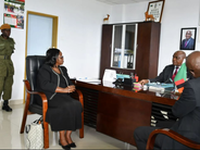 Caroline Sokoni meets with officials, technocrats and civil servants