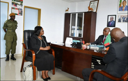 Caroline Sokoni meets with officials, technocrats and civil servants