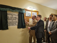 President Field and Provincial Ombudsman Sindh, Ajaz Ali Khan, jointly inaugurate the new library of the office of the Ombudsman Sindh