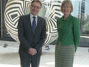 Australian Ambassador to France, Her Excellency Gillian Bird and IOI President Chris Field in Paris